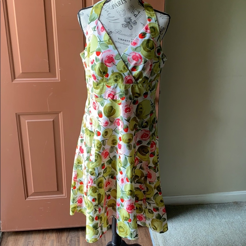 Talbots petites floral fit & flare dress